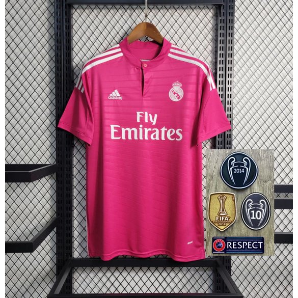 2014 2015 Camiseta De Visitante Real Madrid Retro Jersey Fútbol 14/15 BALE 11 RONALDO 7 MODRIC 19
