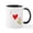 White/Black Inside, variant on CafePress - I Love Coffee In ASL Mug - 11 oz Ceramic Mug - Novelty Coffee Tea Cup