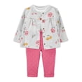 thumbnail image 3 of Carter's Child of Mine Baby Girls Take Me Home Floral Cardigan Set, Sizes Preemie-9 Months, 3 of 4