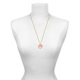 thumbnail image 2 of Delight Jewelry Acrylic Pink Cheer Megaphone - Goldtone Class of 2026 Affirmation Ring Necklace, 23", 2 of 4