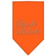 thumbnail image 2 of Rich Bitch Rhinestone Bandana Orange Large, 2 of 3