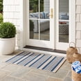 thumbnail image 5 of Safavieh Courtyard Caroline Striped Indoor/Outdoor Area Rug, Navy/Beige, 2' x 3'7", 5 of 19
