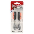 thumbnail image 2 of Eagle Claw Snap Weight Trolling Weights Quick Release Line Clip 2 oz. 2 Pack Orange Black, 2 of 5