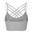 thumbnail image 3 of KOGMO Women's Lightweight Seamless Triple Criss-Cross Front Bralette (No Pad), 3 of 5