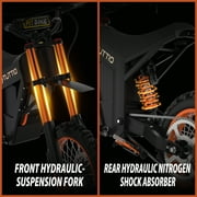 TUTTIO Soleil 01 2000W Adult Electric Dirt Bike, 48V Full Suspension Off-Road E-Motorcycle for Uphill Riding