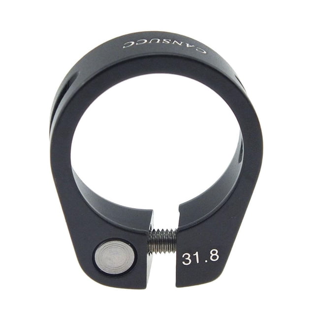 Abrazaderas universales Macarena Abrazadera de sillín de bicicleta liberación rápida 31.8 mm Negro