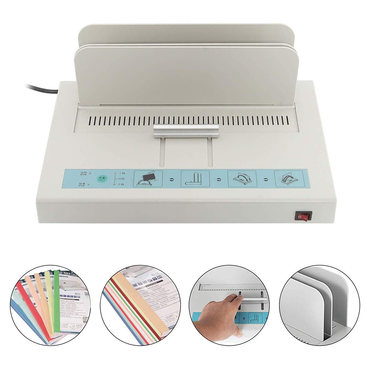 Yaegoo Machine de Reliure Thermique 110V Épaisseur Universelle 1-50MM ...