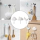 thumbnail image 5 of 3 ganchos de pared impermeables para colgar en la pared. Blanco, 5 of 9