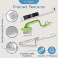 thumbnail image 3 of 15 Pcs Window Groove Cleaning Brush Set, Window Track Cleaning Tools, Space Brush, Hand-Held Groove, 3 of 5