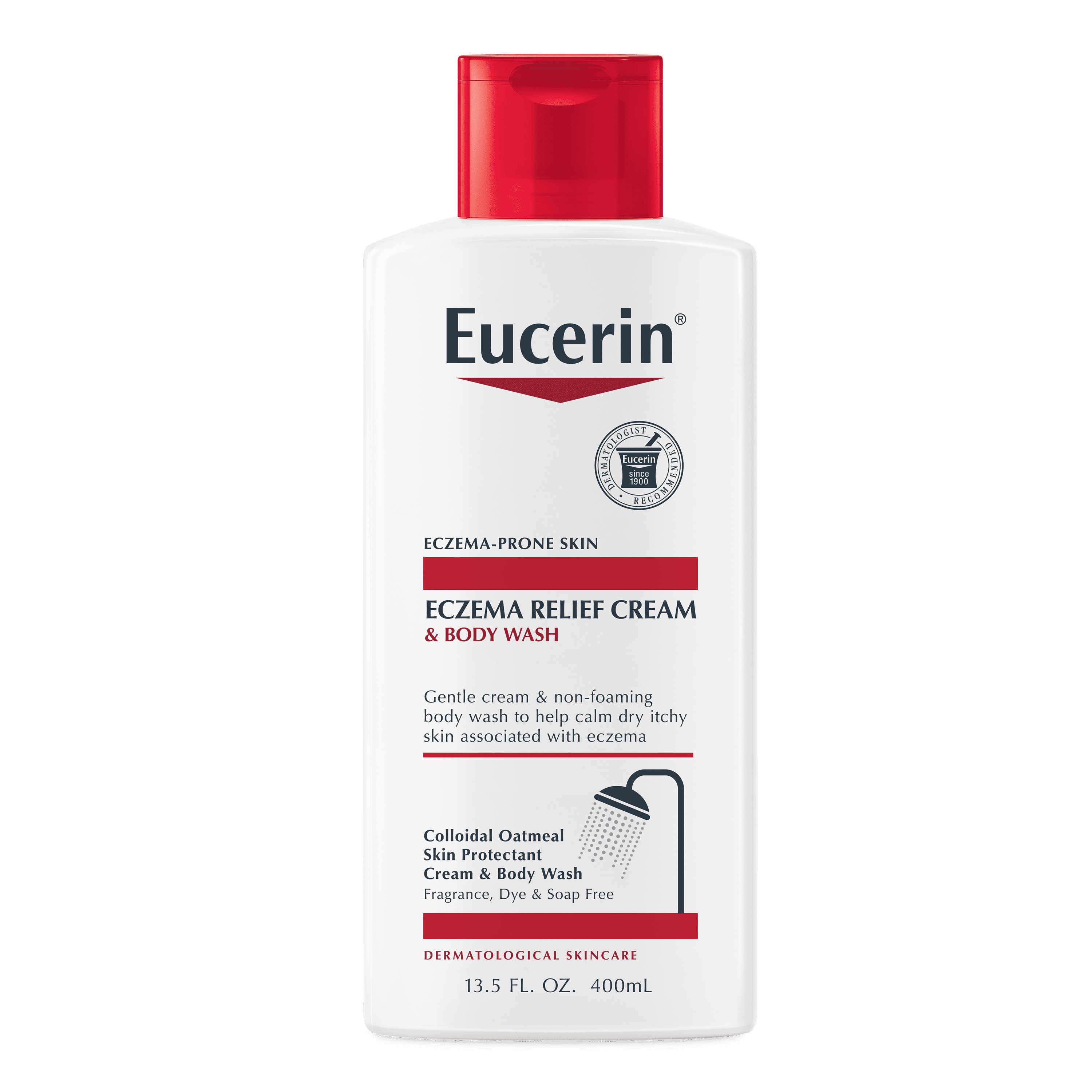 Eucerin Eczema Relief Cream & Body Wash, Eczema Body Wash, 13.5 Fl Oz Bottle