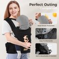 thumbnail image 3 of Scafild | 6-in-1 Baby Carrier with Waist Stool Hip Seat for Breastfeeding Newborn Infant Toddler - Black, 3 of 8