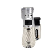 Vertigo Cyclone Triple Torch Lighter - Clear - 2 Pack