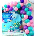 thumbnail image 4 of Globos de fiesta Aiwolf de látex rosa y morado, 30 cm, 50 unidades, 4 of 7