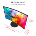 thumbnail image 4 of Sceptre New Curved 24-inch Gaming Monitor 100Hz HDMI x2 Build-in Speakers Machine Black 2025, 4 of 5