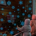3d Wall Decor Kids Wall Decals Christmas Solid Color Snowflake Wall