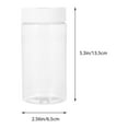 thumbnail image 4 of KAKOWELY 2 botellas transparentes y prácticas para almacenar alimentos de peces (blancas), 4 of 5
