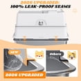thumbnail image 5 of Premium Stainless Steel Litter Box With Lid for Big Cats Anti-Leakage Design, 5 of 7