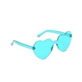 thumbnail image 1 of Minnieouse Gafas de sol con forma de corazón de melocotón, accesorios antiquemaduras solares, decoraciones, gafas irregulares, apariencia Lentes lago azul, 1 of 6