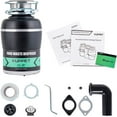 thumbnail image 5 of Garbage Disposals KUPPET 1/2 HP Food Waste Disposer with Power Cord 1700 RPM Continuous Feed Super Quiet&Easy to Install 38 OZ. Capacity Stainless Steel, 5 of 5
