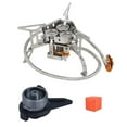 thumbnail image 1 of 3 Heads Gas Stove Tourist Camping Burners 5800W Folding Backpacking Furnace Outdoor Hiking Picnic BBQ Cooking Equipment, 1 of 5