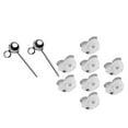 thumbnail image 1 of AMLESO 10Pcs 925 Sterling Ball Earring Stud Posts and Backs Jewelry Findings Making, 1 of 8