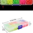 thumbnail image 3 of Fishing Beads Assorted Set 1000pcs 5mm Round Float Glow Fishing Rig Beads Fishing Tackle, 3 of 4