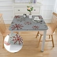 thumbnail image 2 of BANET Christmas Tablecloth Cotton Linen Table Cloths Machine Washable Red/White Printed Dining Table Cover Protective Square Kitchen for Decor white, 2 of 8