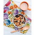 thumbnail image 3 of Easter Colorful Eggs Kitchen Dish Towels for Drying Dishes Set of 3, Spring Floral Polka Dot Blue Striped Waffle Weave Microfiber Hand Tea Bathroom Towels Quick Dry & Absorbent Towel 12x12, 3 of 7