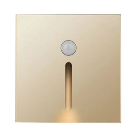 

2024 LED Motion Sensor Night Light ABS Small LED Induction Lamp for Bedside Corridor Hallway Gold