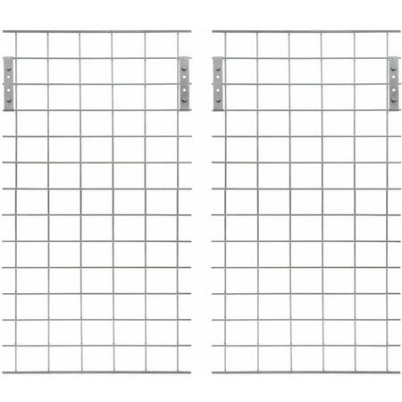 Garage Gorilla - Home, Heart & Hobby Metal Grid Side Wall for Steel Shelving
