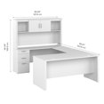 thumbnail image 4 of Bureau en U 65L avec huche Logan de Bestar, blanc pur, 4 of 4