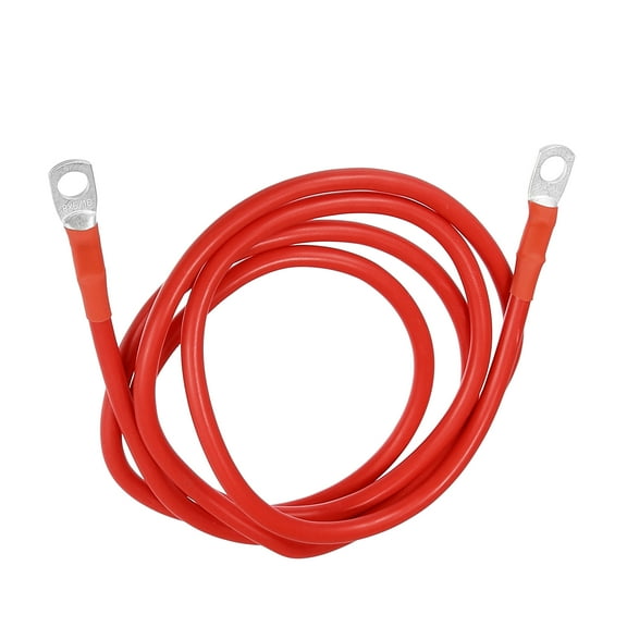 Unique Bargains Car Marine Battery Inverter Cable 8AWG 5/16inch 5ft Robust Battery Copper Wire Red 1 Pcs