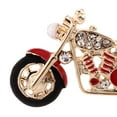 thumbnail image 4 of Broche Pin Motocicleta Macarena Joyería Regalos de Navidad Rojo 3.9 x 1.9 cm broche de diamantes de imitación de las mujeres, 4 of 8