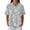 Light Blue, variant on Hawaiian Shirts for Womens Plus Size Casual Henley Waffle Knit Button-Up Top Short Sleeve Polo Shirt