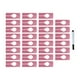 thumbnail image 1 of 30 separadores de tallas para ropa de armario, etiquetas colgantes, divisores de armario en blanco rosa, 1 of 9