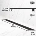 thumbnail image 4 of Vigo Vg07003 36" Linear Shower Drain, 4 of 10