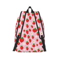 thumbnail image 3 of Balery Hand Drawn Strawberry Vintage Canvas Backpack for Men and Women - Large Capacity, Durable Travel Laptop Bag for School, Work, Hiking, and Outdoor Activities, 3 of 7