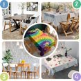 thumbnail image 5 of Colorful Tie Dye Pattern Rectangle Tablecloth 60"x120",Waterproof Polyester Rectangle Table Cloth, Wipeable Spillproof Polyester Tablecloth for Dining, Camping, Indoor and Outdoor, 5 of 6