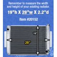 Maxx Power Chevy Style Tri Flow Aluminum Radiator 28 Inch - Walmart.com