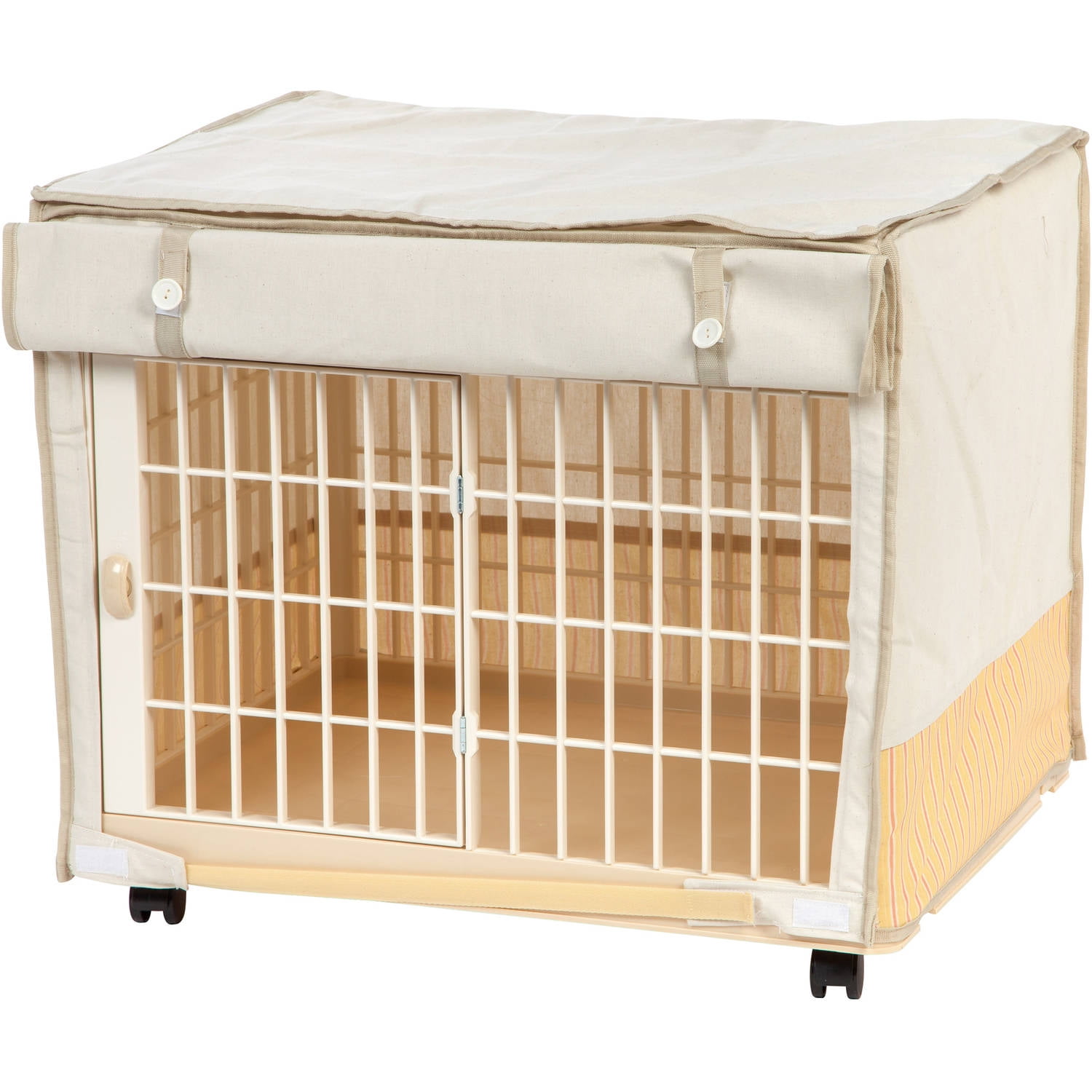 IRIS Extra Small Covered Plastic Animal Cage, White
