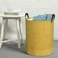thumbnail image 5 of Cauagu Gold Shiny for Laundry Basket,Collapsible Organizer Basket for Storage Bin Toy Bins Gift Baskets Bedroom Clothes Children Nursery Hamper -Small, 5 of 7
