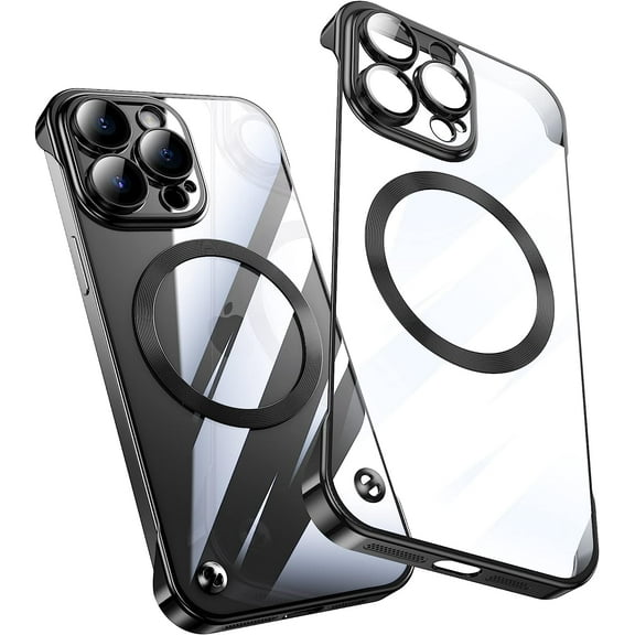 For iPhone 14 Pro Max Slim Case - Frameless Ultra-Thin, Anti-Yellow, Anti-Fingerprint, Shockproof Protection Cover, Black