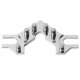 thumbnail image 2 of Afinador de cuerdas de guitarra Accesorio de instrumento de cabeza de afinador de bloqueo de cuerdas de metal para reemplazo Plata, 2 of 5