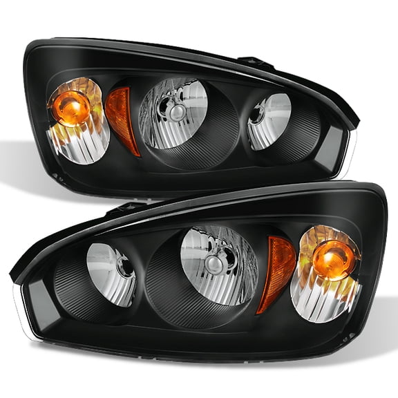 AKKON - For Chevy Malibu OE Replacement Black Bezel Headlights Driver/Passenger Head Lamps Pair New