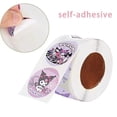 thumbnail image 3 of Pegatinas de Anime Sanrio, calcomanías Kawaii de Hello Kitty Kuromi Melody, calcomanías de Pvc para ordenador portátil, decoración Stiker, juguetes de recompensa para niños, 500 piezas por rollo, 3 of 5