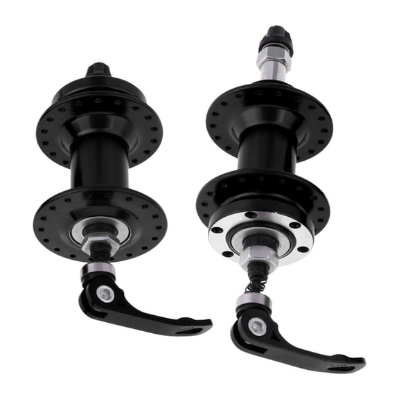High Strength Bike Hubs Set Disc Brake 36 Holes , Front Rear Skewers Lever for Standard Hub Replacement