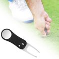 thumbnail image 3 of LLC Folding Stainless Steel Putting Green Fork Divot Tool for Outdoor Black, 3 of 5