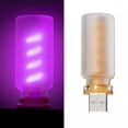 thumbnail image 1 of Lámpara USB retro para coche, mini LED táctil, ajustable, color morado esmerilado, 1 of 7