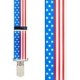 thumbnail image 2 of SuspenderStore Usa Stars & Stripes Suspenders - 1.5-Inch Wide Elastic - Small Pin Clip - 4 Sizes Including Big & Tall, 2 of 4