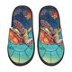thumbnail image 1 of Fotbe Sea Turtle in Coral Pantuflas Peludas para Mujer con Estampado, Zapatillas de Peluche, Zapatos de Invierno para Casa, Uso Interior y Exterior-Medium, 1 of 8